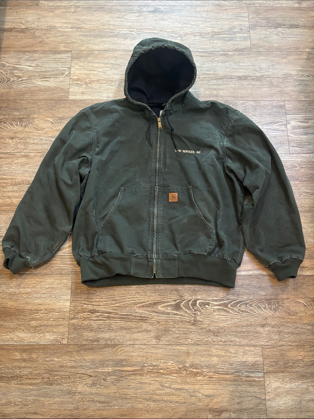 Carhartt J25 MOS Green Active Jacket Canvas Moss Green Men's Size 2XL Regular